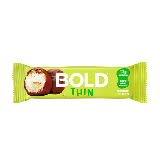Barra de Proteína Bold Thin Bombom De Coco 40g