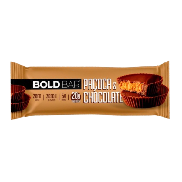 Barra de Proteína BOLD Paçoca Com Chocolate 60g