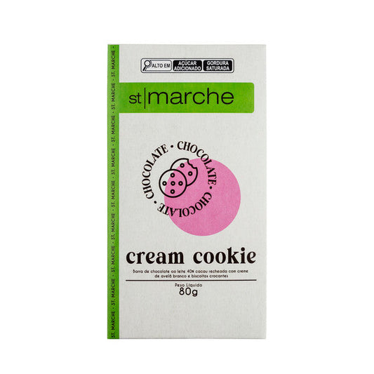 Barra de Chocolate St Marche Cream Cookie 80g