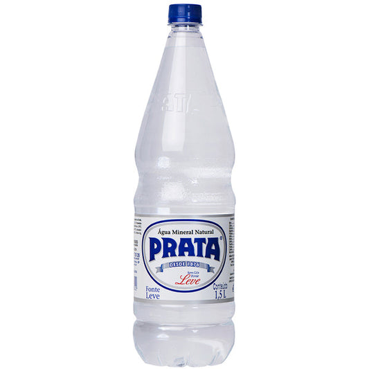 Água Mineral Sem Gás PRATA 1,5 Litros